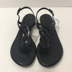 Cole Haan Black Patent Sandals